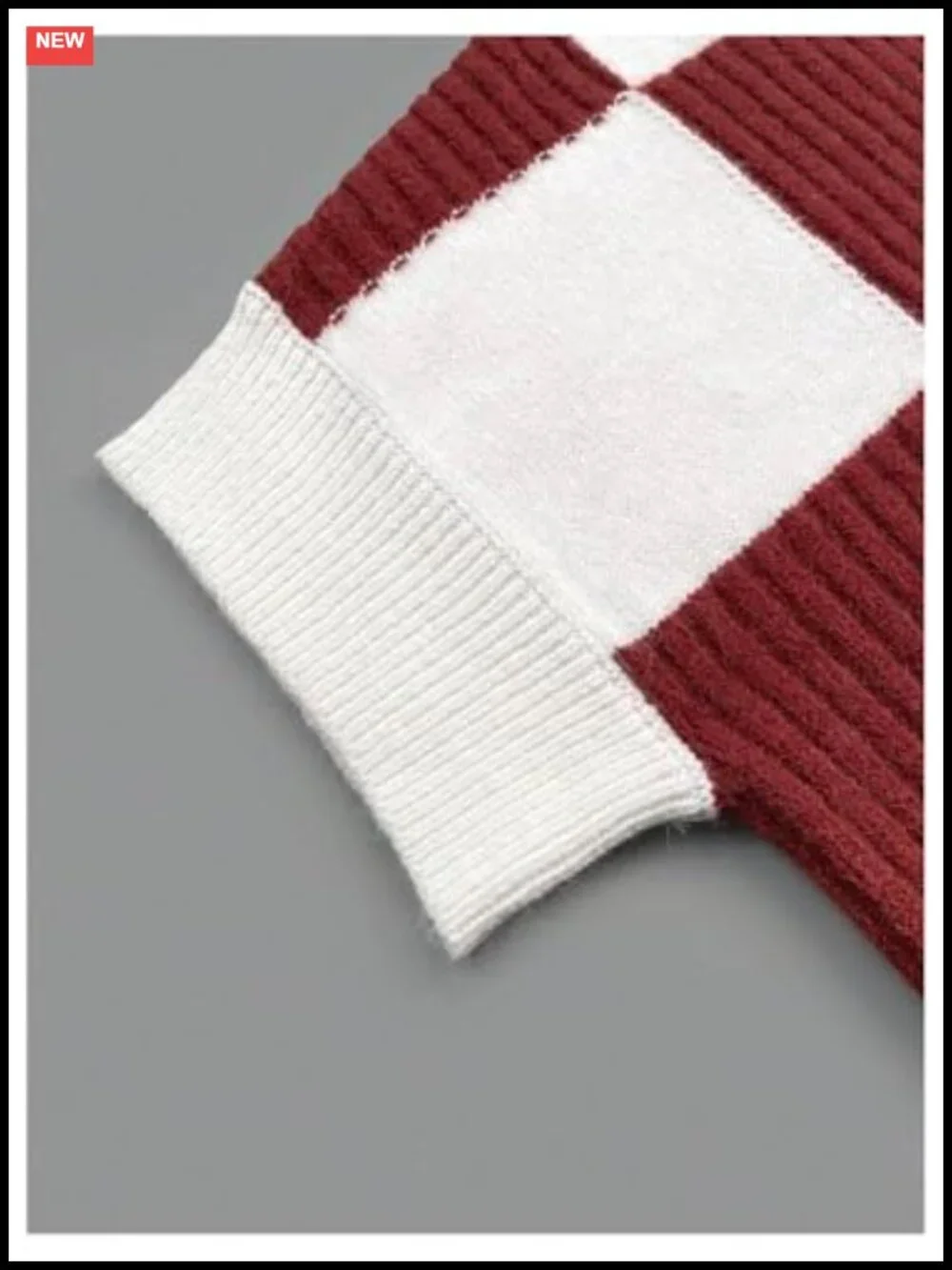 Women's Acrylic Color Block Knit Pullover Sweater Short Sleeve Cap Sleeve
